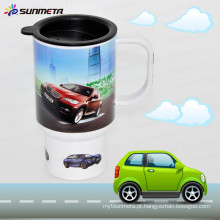 Sunmeta Nova chegada Hot Selling impressão Sublimação plástico carro caneca